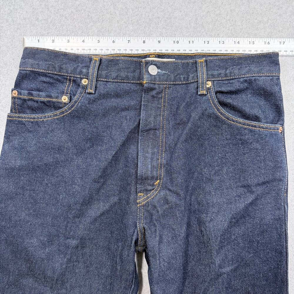 Levi's 517 Men's Boot Cut Jeans Dark Blue W34 L32 100% Cotton - Picture 3 of 15